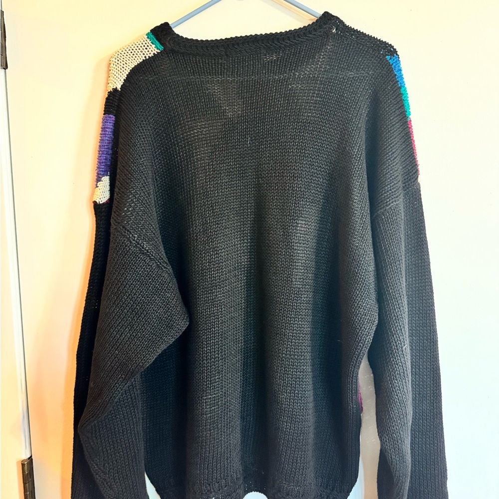 Vintage Etchings Patchwork Crew Neck Sweater - image 6